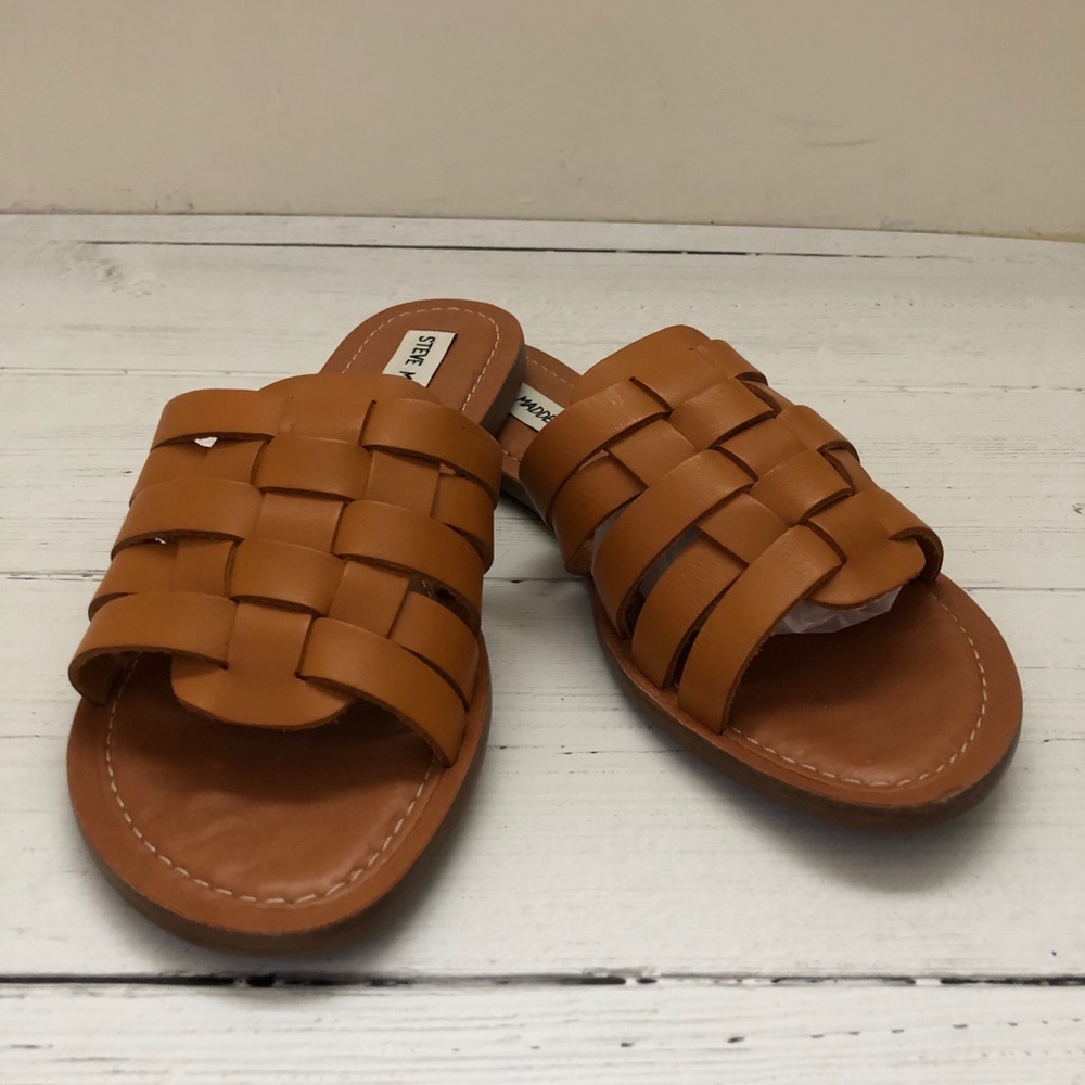 Steve Madden Mica Tan Leather Sandal